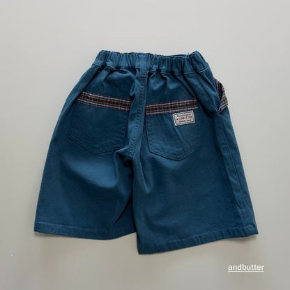 【予約】Hidden Check Bermuda Pants / andbutter(S-JM)