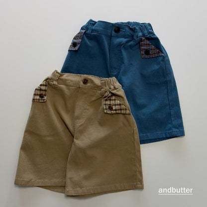 【予約】Hidden Check Bermuda Pants / andbutter(S-JM)