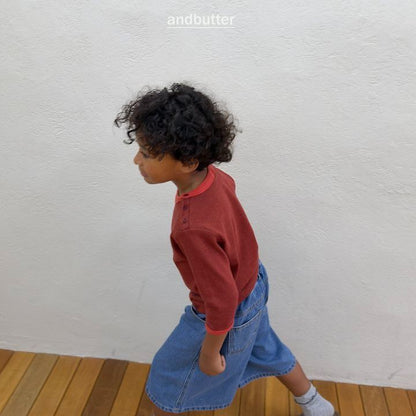 【予約】Snap 3/4  T-Shirt / andbutter(S-JM)