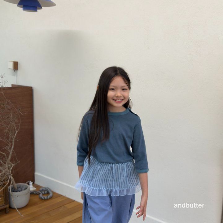【予約】Snap 3/4  T-Shirt / andbutter(S-JM)
