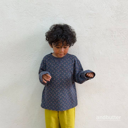 【予約】Cozy Flower T-Shirt / andbutter(S-JM)