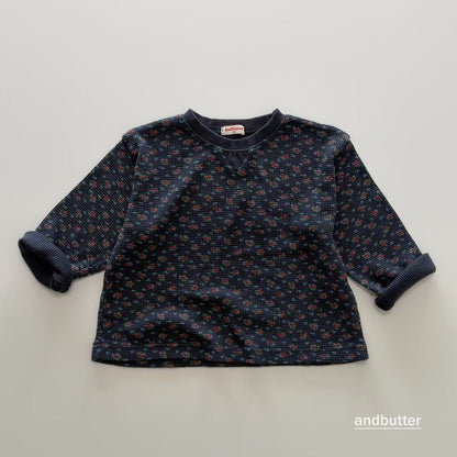 【予約】Cozy Flower T-Shirt / andbutter(S-JM)