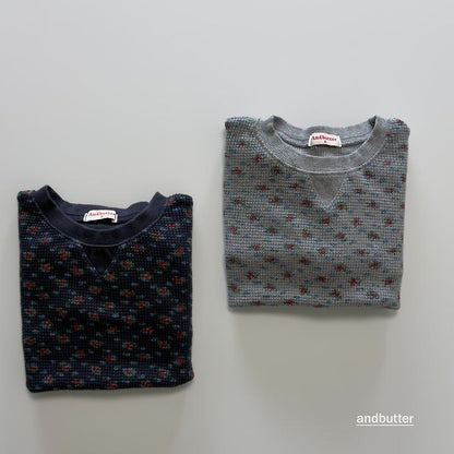 【予約】Cozy Flower T-Shirt / andbutter(S-JM)
