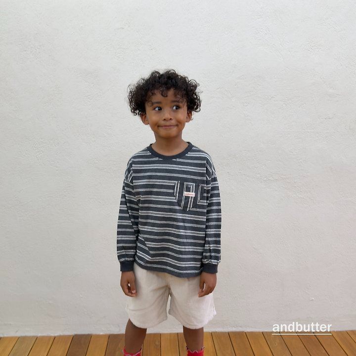【予約】Heart Pocket Corduroy Shorts / andbutter(S-JM)