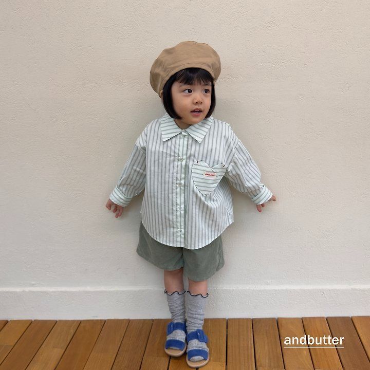 【予約】Heart Pocket Corduroy Shorts / andbutter(S-JM)