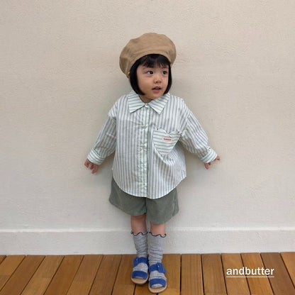 【予約】Heart Pocket Corduroy Shorts / andbutter(S-JM)