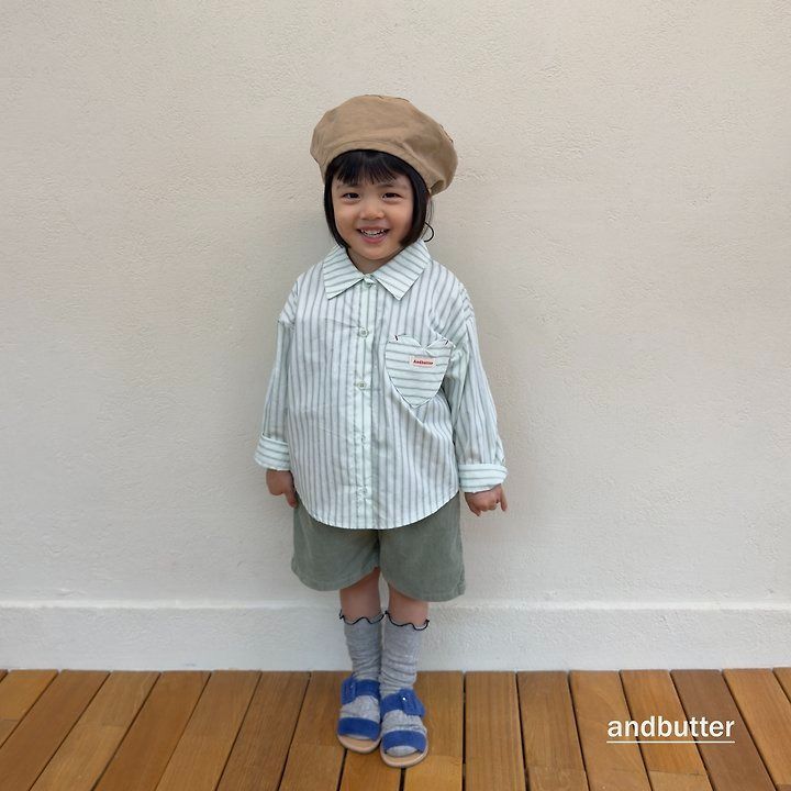 【予約】Heart Pocket Corduroy Shorts / andbutter(S-JM)