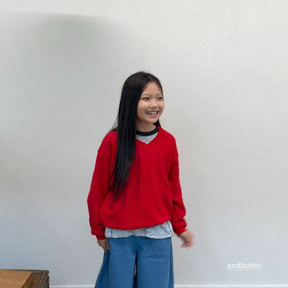 【予約】Soft V-Neck MTM / andbutter(S-JM)