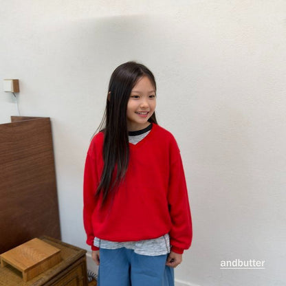 【予約】Soft V-Neck MTM / andbutter(S-JM)