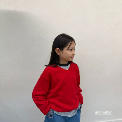【予約】Soft V-Neck MTM / andbutter(S-JM)