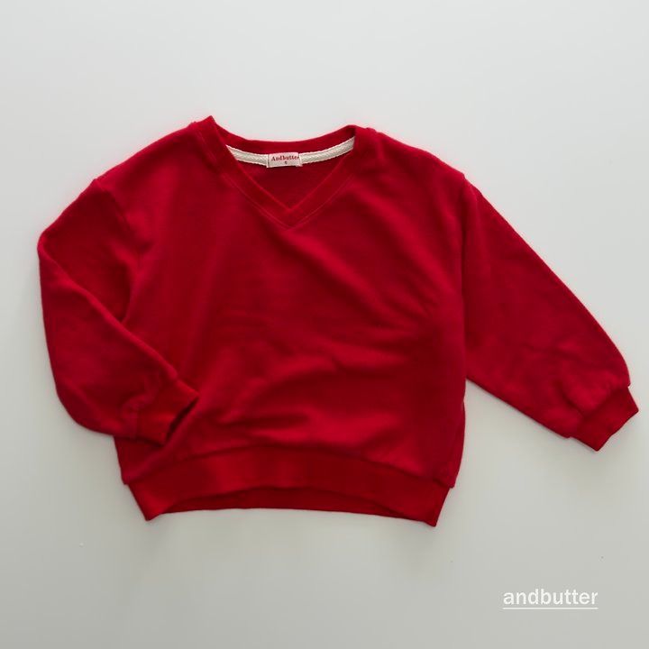 【予約】Soft V-Neck MTM / andbutter(S-JM)