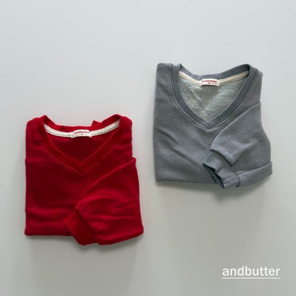 【予約】Soft V-Neck MTM / andbutter(S-JM)