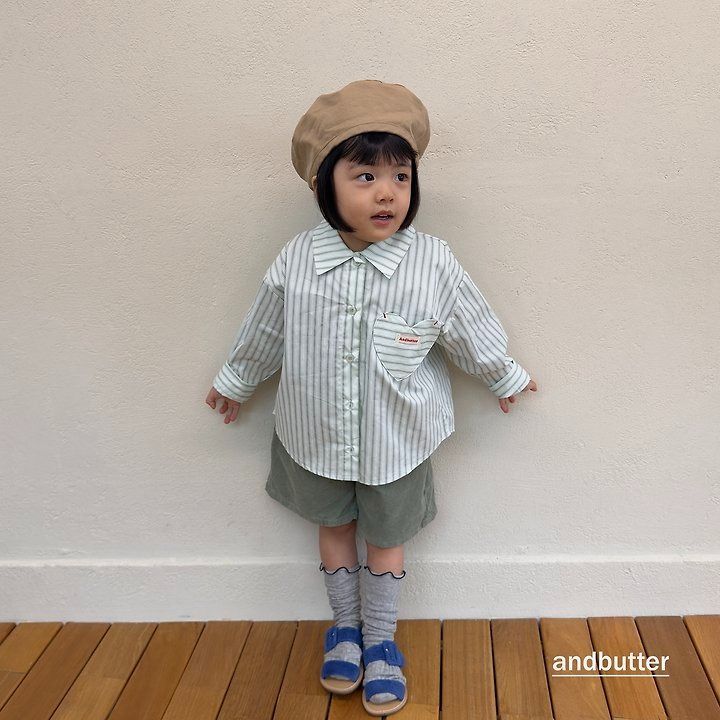 【予約】Macaron Heart Shirt / andbutter(S-JM)