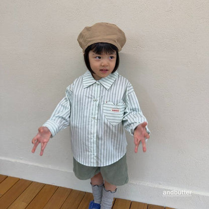 【予約】Macaron Heart Shirt / andbutter(S-JM)