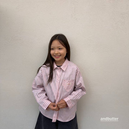 【予約】Macaron Heart Shirt / andbutter(S-JM)