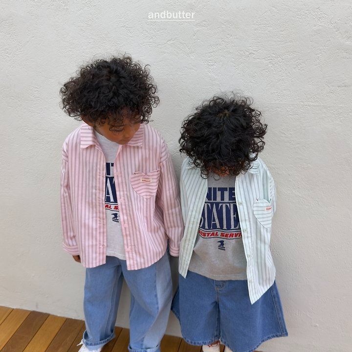 【予約】Macaron Heart Shirt / andbutter(S-JM)