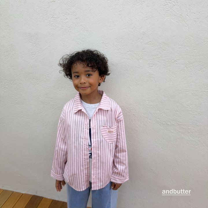 【予約】Macaron Heart Shirt / andbutter(S-JM)