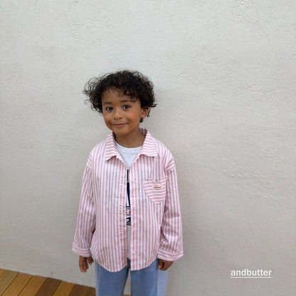 【予約】Macaron Heart Shirt / andbutter(S-JM)