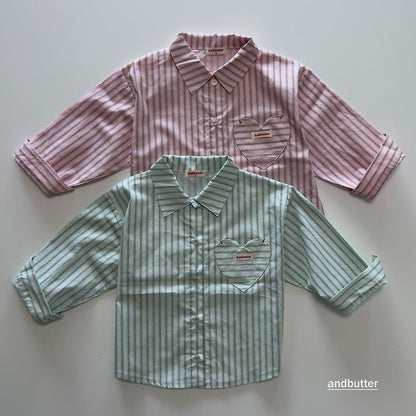 【予約】Macaron Heart Shirt / andbutter(S-JM)