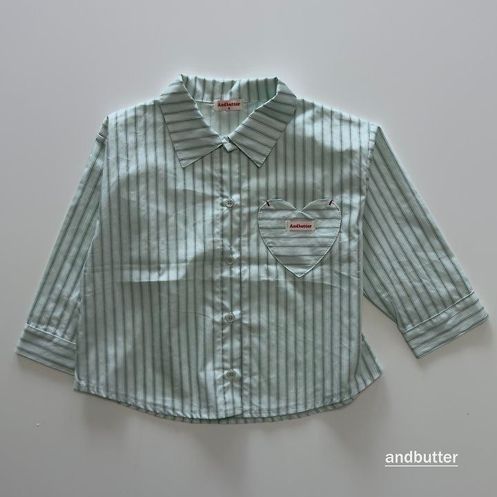 【予約】Macaron Heart Shirt / andbutter(S-JM)