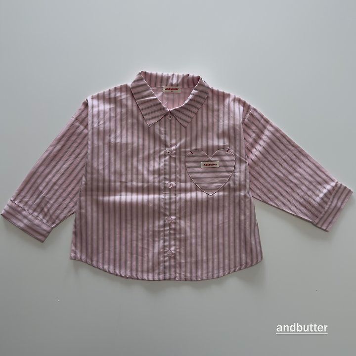【予約】Macaron Heart Shirt / andbutter(S-JM)