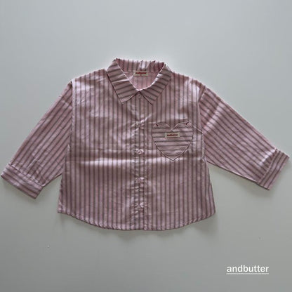 【予約】Macaron Heart Shirt / andbutter(S-JM)