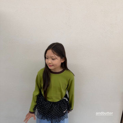 【予約】Wrinkle Dot Layered Skirt / andbutter