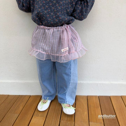 【予約】String Stripe Skirt / andbutter