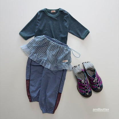 【予約】String Stripe Skirt / andbutter