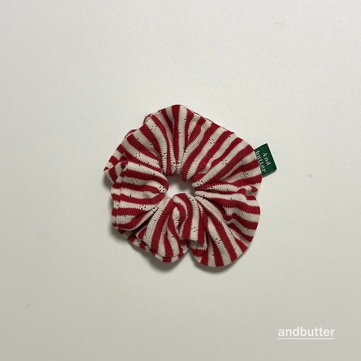 【予約】Tommy Stripe Scrunchie / andbutter