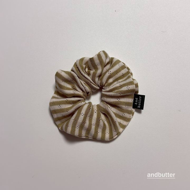 【予約】Tommy Stripe Scrunchie / andbutter
