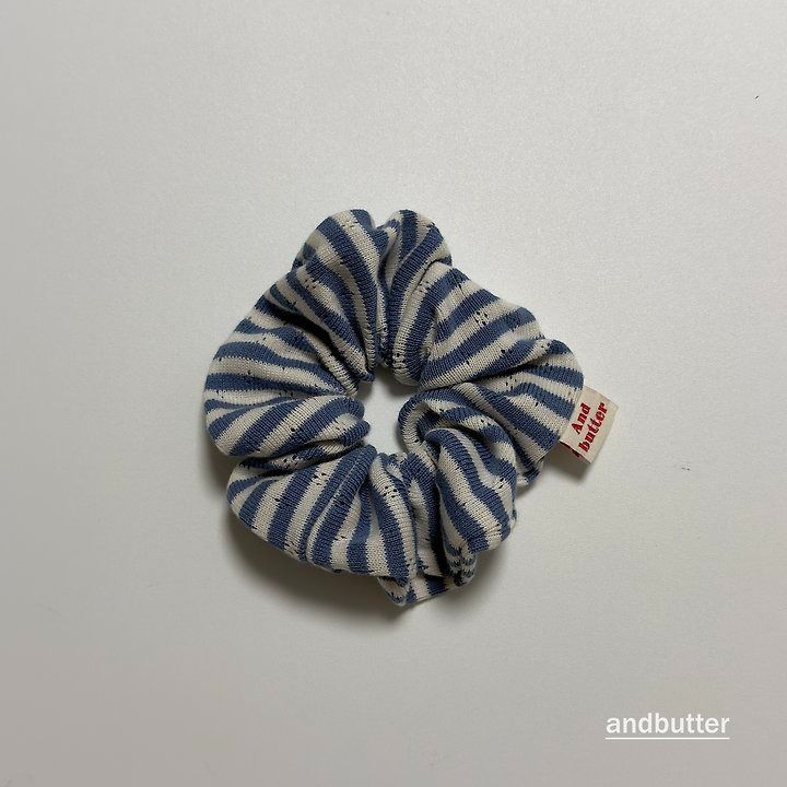 【予約】Tommy Stripe Scrunchie / andbutter