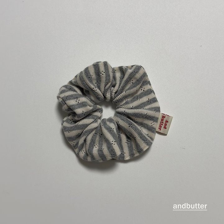 【予約】Tommy Stripe Scrunchie / andbutter
