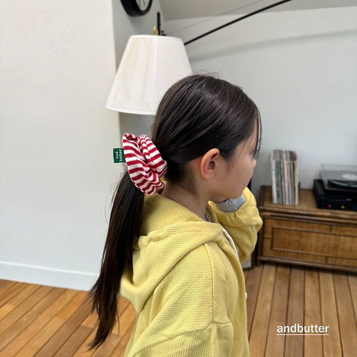 【予約】Tommy Stripe Scrunchie / andbutter