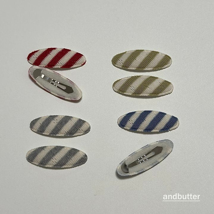 【予約】Tommy Snap Hair Clips / andbutter