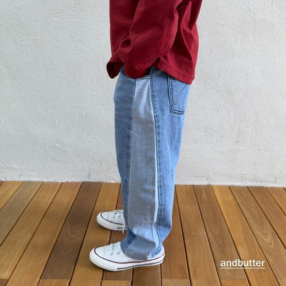 【予約】Curved  Denim Pants  / andbutter(S-JM)