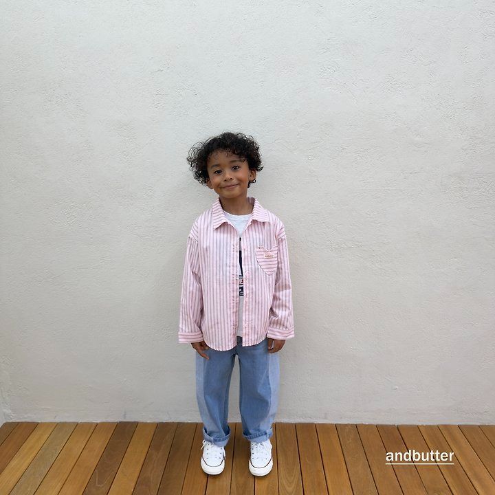 【予約】Curved  Denim Pants  / andbutter(S-JM)