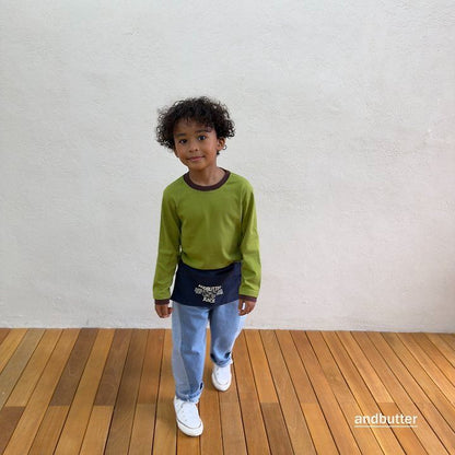 【予約】Curved  Denim Pants  / andbutter(S-JM)
