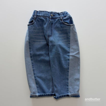 【予約】Curved  Denim Pants  / andbutter(S-JM)