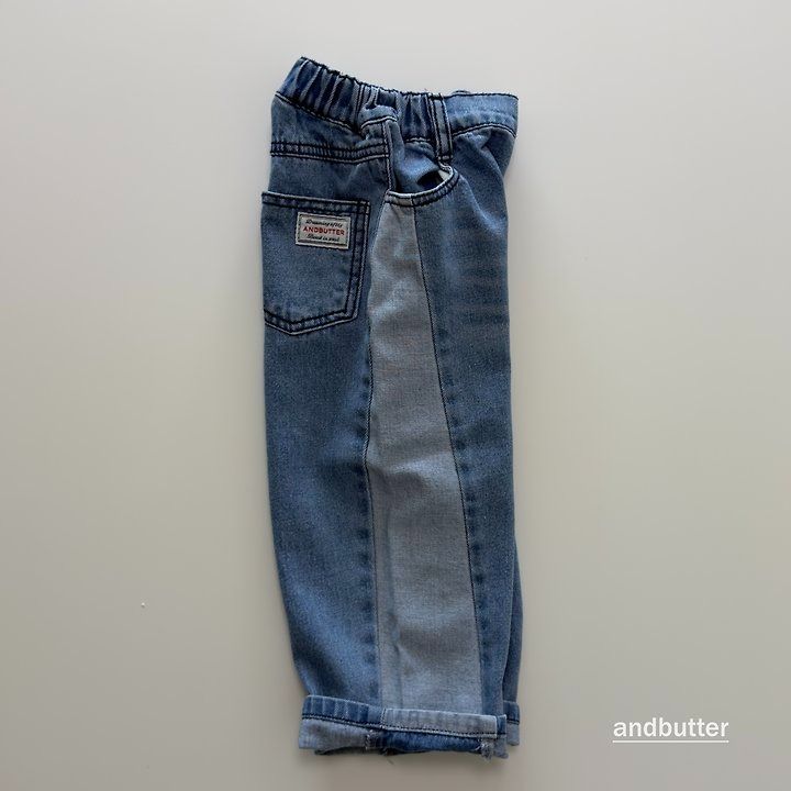 【予約】Curved  Denim Pants  / andbutter(S-JM)