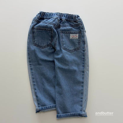 【予約】Curved  Denim Pants  / andbutter(S-JM)