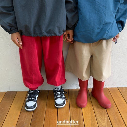 【予約】Rib  Jogger Pants  / andbutter(S-JM)