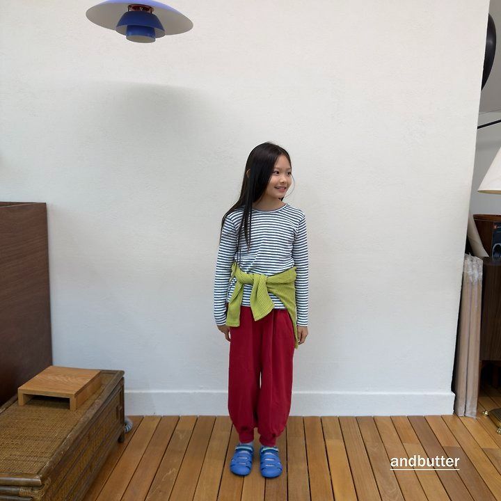 【予約】Rib  Jogger Pants  / andbutter(S-JM)