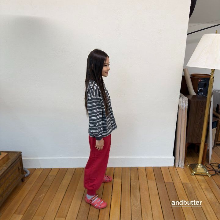 【予約】Rib  Jogger Pants  / andbutter(S-JM)