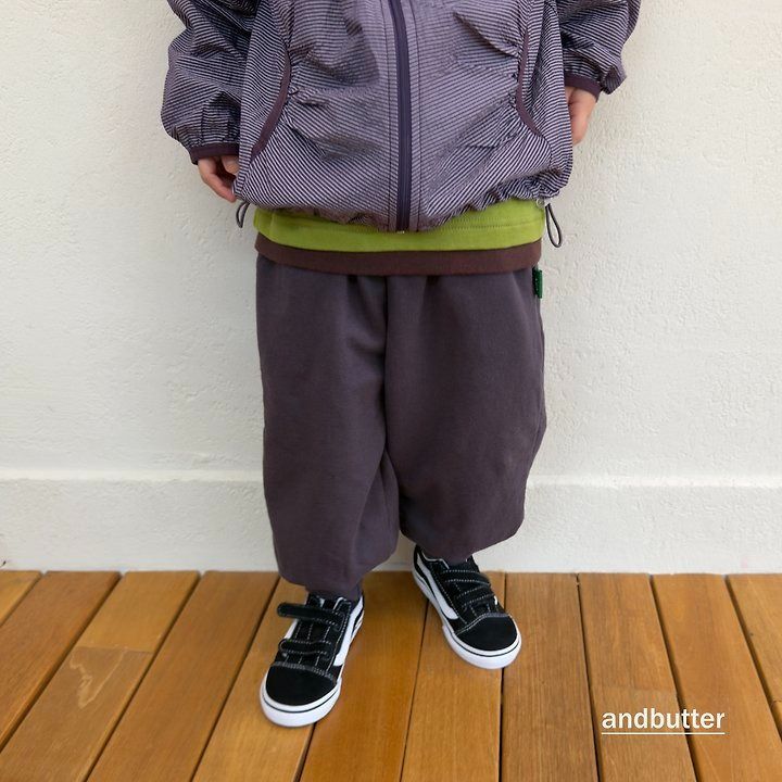 【予約】Rib  Jogger Pants  / andbutter(S-JM)