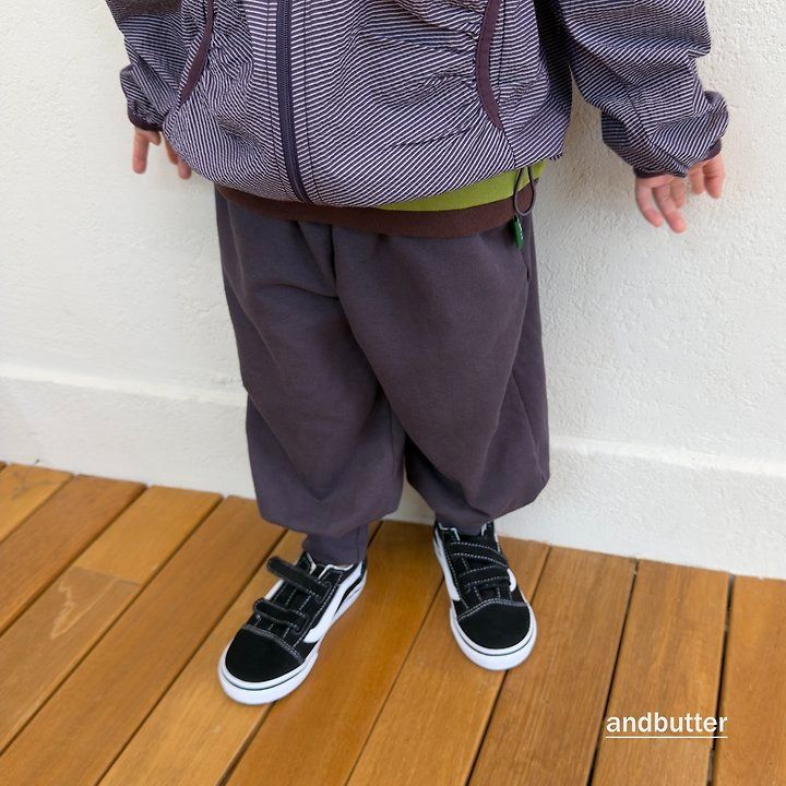 【予約】Rib  Jogger Pants  / andbutter(S-JM)