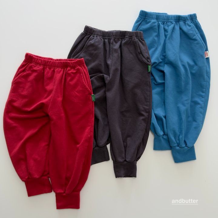 【予約】Rib  Jogger Pants  / andbutter(S-JM)