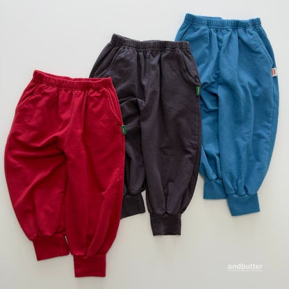 【予約】Rib  Jogger Pants  / andbutter(S-JM)