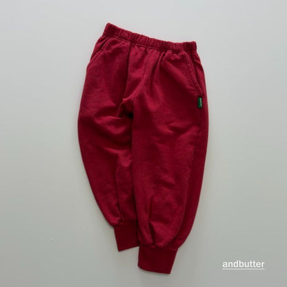 【予約】Rib  Jogger Pants  / andbutter(S-JM)
