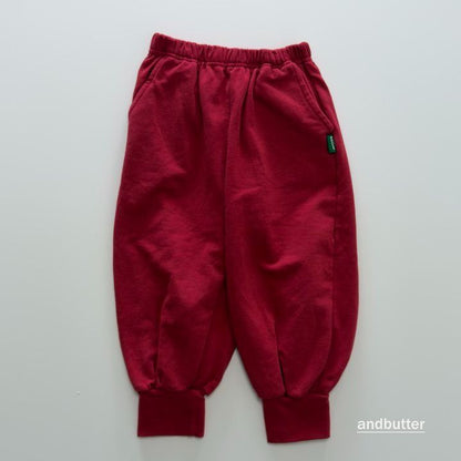 【予約】Rib  Jogger Pants  / andbutter(S-JM)